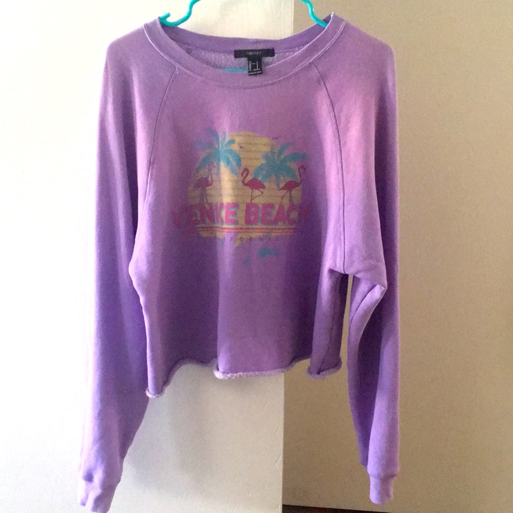 Forever 21 Venice Beach cropped sweatshirt
